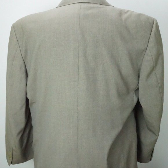 Gieves & Hawkes Savile Row Dover 1005 Wool Gray Brown Plaid Sport Coat Sz 42R - Picture 5 of 9